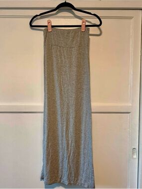 stem Gray Stretch Maxi Skirt